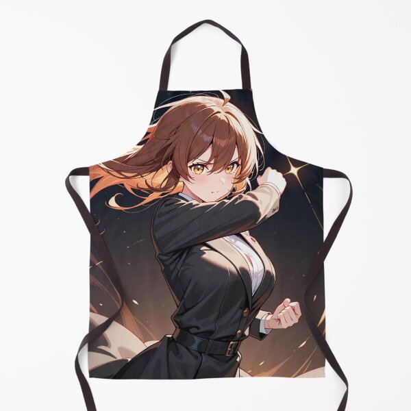 Item preview, Manga - Stylized female character, Animated strength and determination designed and sold by AnimeShin.