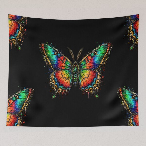 Item preview, Madagascan Sunset Moth Watercolor Art – Colorful Tropical Moth Illustration designed and sold by ColorSplash123.