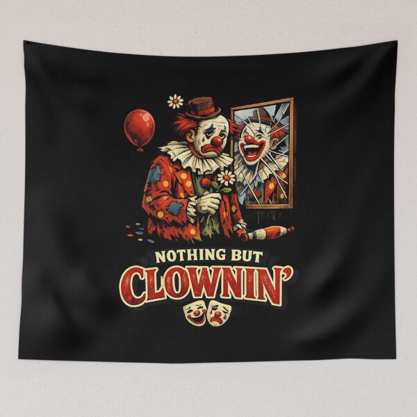 Item preview, Nothing But Clownin' – Circus Vintage Horror clown designed and sold by SidTastic .