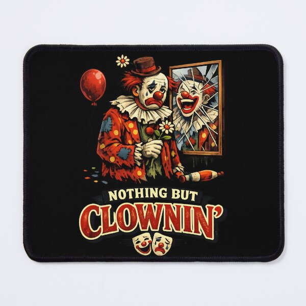 Item preview, Nothing But Clownin' – Circus Vintage Horror clown designed and sold by SidTastic .