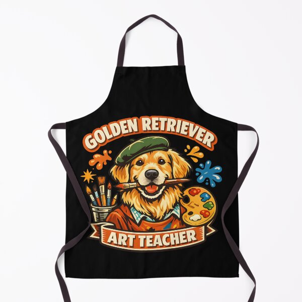 Item preview, Golden Retriever Art Teacher Dog Lover Painting Classroom Design designed and sold by Sahil Randhawa.
