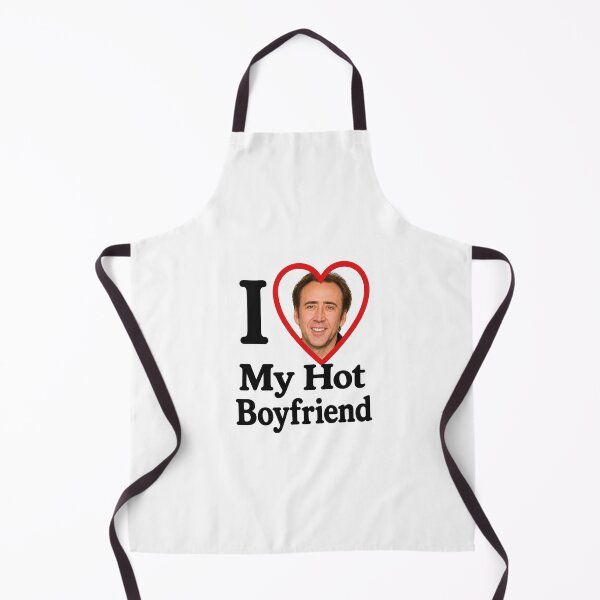 Item preview, Nicolas cage I love my hot boyfriend birthday funny prank meme gift weird designed and sold by CheeseBlueprint.