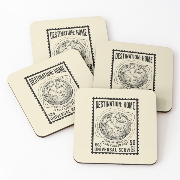Item preview, Vintage Travel Graphic Space Exploration Planet Earth Globe Postage designed and sold by SplashTastic.