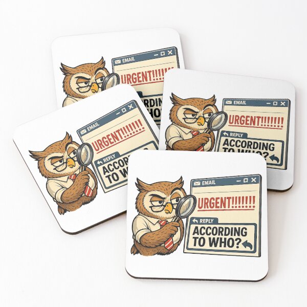 Item preview, Office Humor Funny Owl Urgent Email designed and sold by Gentlestate.