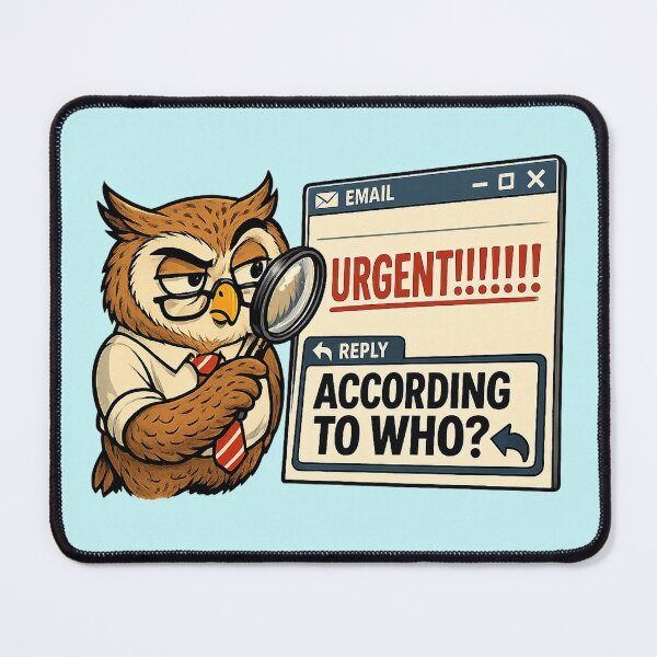 Item preview, Office Humor Funny Owl Urgent Email designed and sold by Gentlestate.