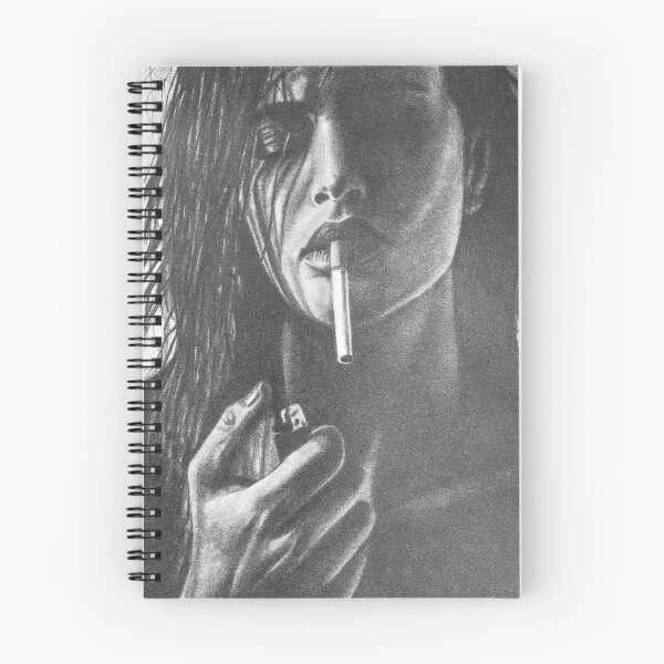 Item preview, Smoke and Shadows – Pencil Woman Portrait designed and sold by BoyanVBart.