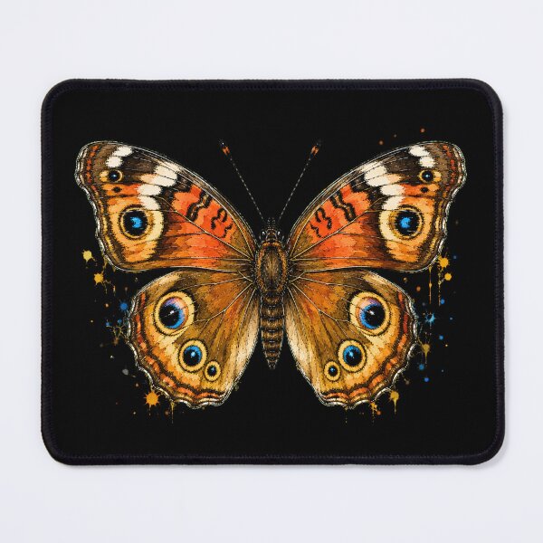 Item preview, Common Buckeye Butterfly Watercolor Art – Colorful Nature Illustration designed and sold by ColorSplash123.
