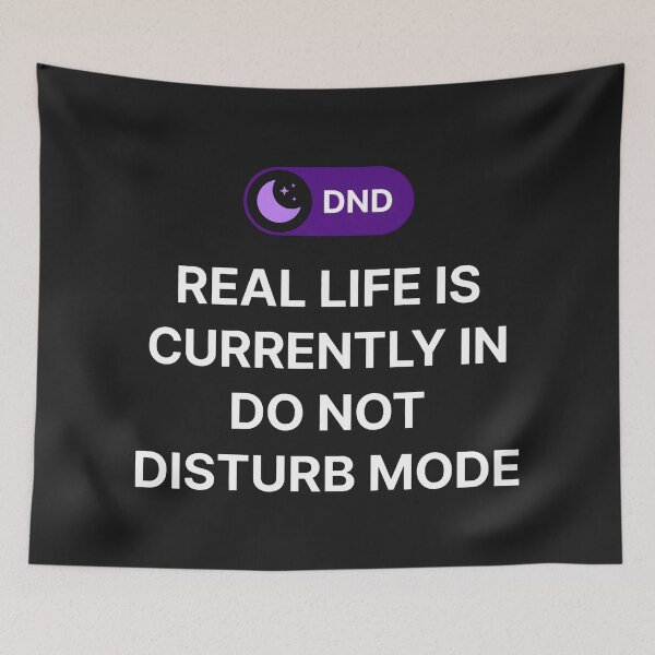 Item preview, Introvert Humor Do Not Disturb Minimalist Tech Aesthetic Toggle designed and sold by SplashTastic.