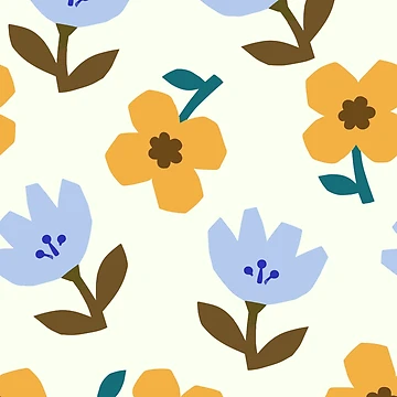Artwork thumbnail, Simple Floral pattern by Allywork