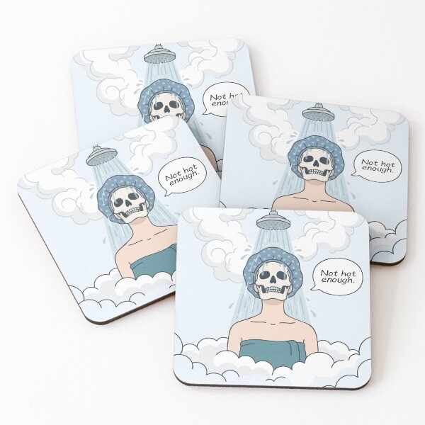 Item preview, Not Hot Enough - Funny Women Take Too Hot Showers Skeleton designed and sold by Vanilla-Girl.