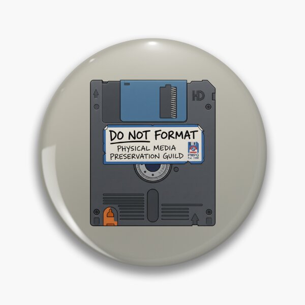 Item preview, Retro Tech Nostalgia Floppy Disk Art Physical Media Preservation Label designed and sold by SplashTastic.
