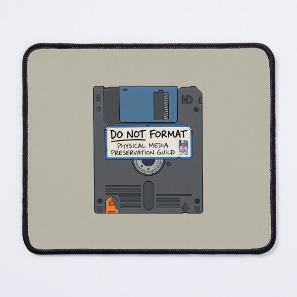 Item preview, Retro Tech Nostalgia Floppy Disk Art Physical Media Preservation Label designed and sold by SplashTastic.
