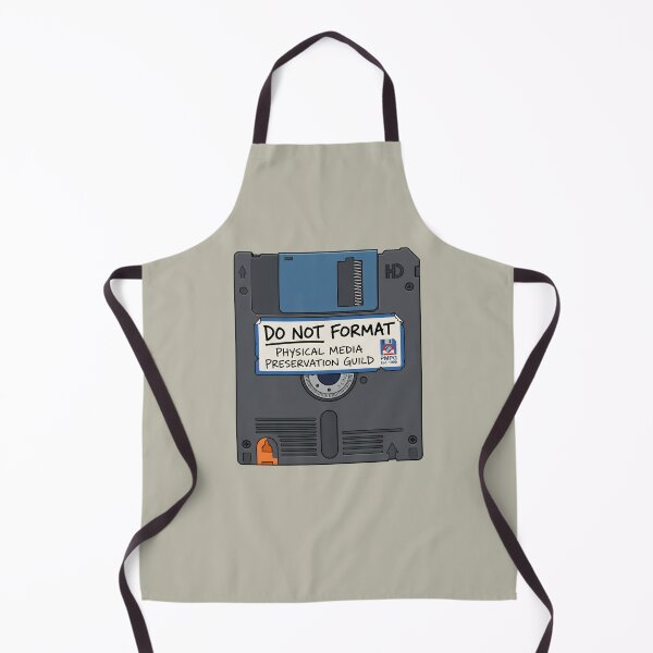 Item preview, Retro Tech Nostalgia Floppy Disk Art Physical Media Preservation Label designed and sold by SplashTastic.