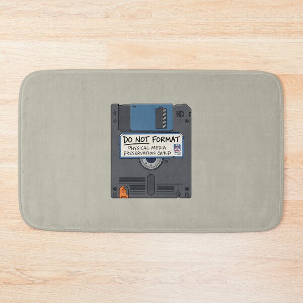 Item preview, Retro Tech Nostalgia Floppy Disk Art Physical Media Preservation Label designed and sold by SplashTastic.