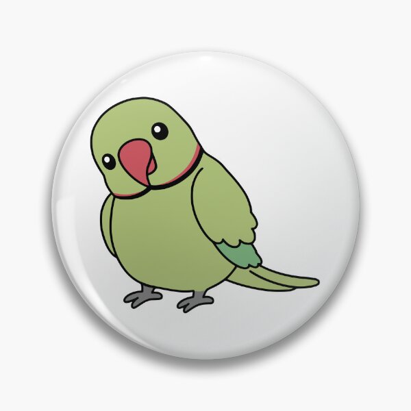 Item preview, Cute Green Indian Ringneck Parakeet designed and sold by Doodlywood.