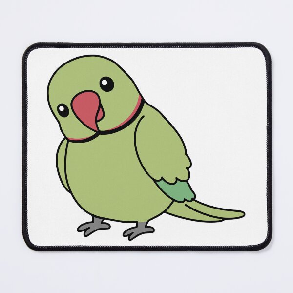 Item preview, Cute Green Indian Ringneck Parakeet designed and sold by Doodlywood.