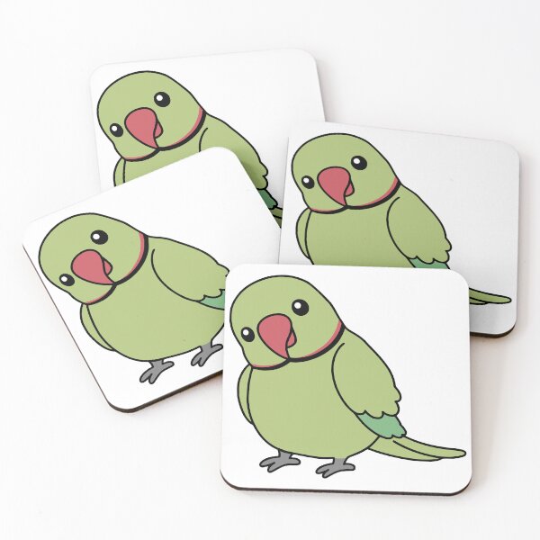 Item preview, Cute Green Indian Ringneck Parakeet designed and sold by Doodlywood.