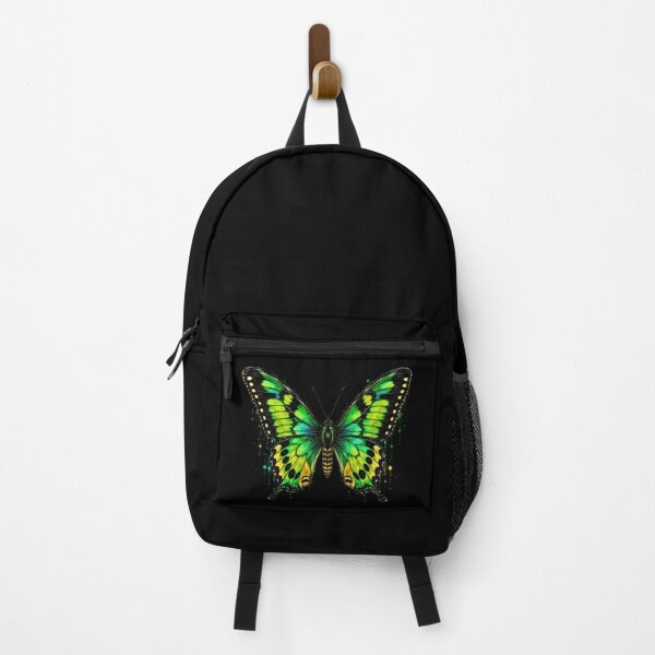 Item preview, Green Birdwing Butterfly Watercolor Art – Vibrant Tropical Nature Illustration designed and sold by ColorSplash123.