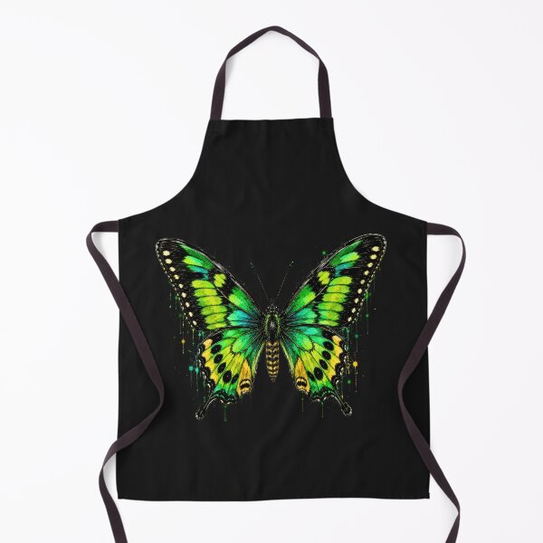 Item preview, Green Birdwing Butterfly Watercolor Art – Vibrant Tropical Nature Illustration designed and sold by ColorSplash123.