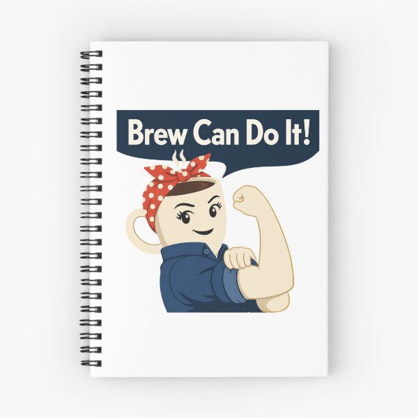 Item preview, Brew Can Do It Rosie the Riveter Funny Coffee Pun designed and sold by Cerys-GS.
