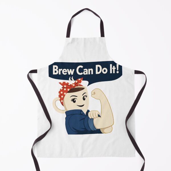 Item preview, Brew Can Do It Rosie the Riveter Funny Coffee Pun designed and sold by Cerys-GS.