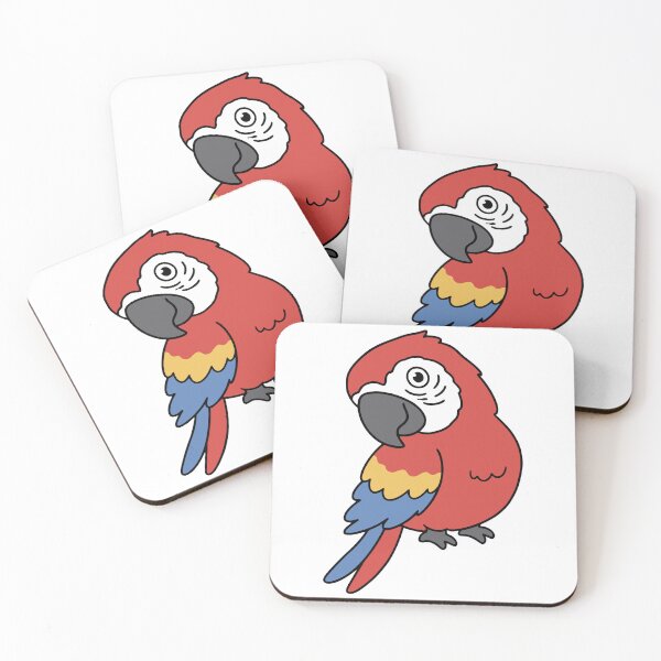 Item preview, Cute Scarlet Macaw Parrot designed and sold by Doodlywood.