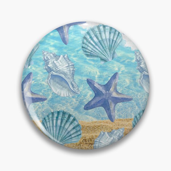 Artikelvorschau, Muschelstrand am Ocean Starfish Beach entworfen und verkauft von GeoGoose.