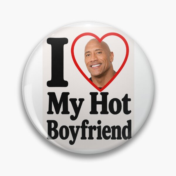 Item preview, Dwayne johnson love my hot boyfriend birthday funny prank meme gift weird designed and sold by CheeseBlueprint.