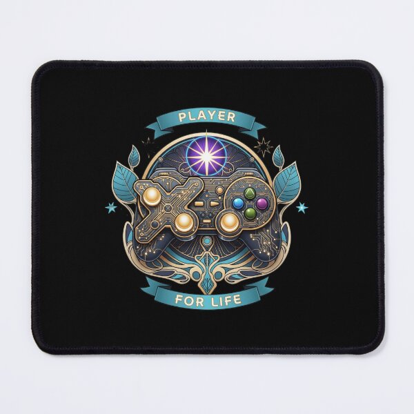 Item preview, Cyberpunk Gamer Controller Player For Life Art Nouveau designed and sold by Dzblack.