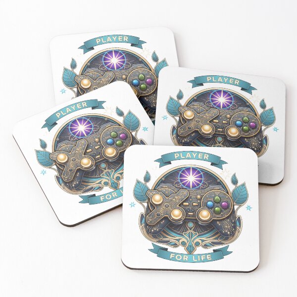 Item preview, Cyberpunk Gamer Controller Player For Life Art Nouveau designed and sold by Dzblack.
