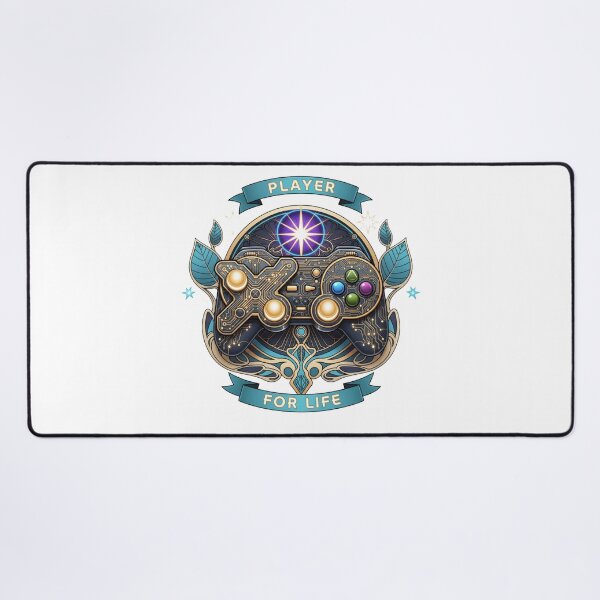 Item preview, Cyberpunk Gamer Controller Player For Life Art Nouveau designed and sold by Dzblack.
