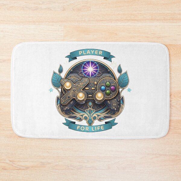 Item preview, Cyberpunk Gamer Controller Player For Life Art Nouveau designed and sold by Dzblack.