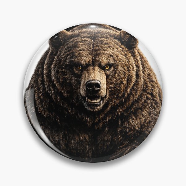 Item preview, Fear No Challenge | Grizzly Bear Motivational T-Shirt designed and sold by Bathu Designs.
