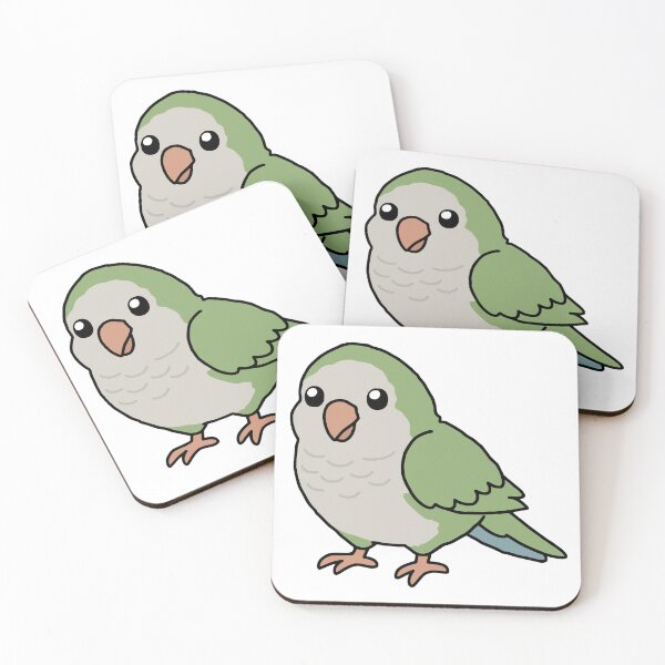 Item preview, Cute Chubby Quaker Parrot  designed and sold by Doodlywood.