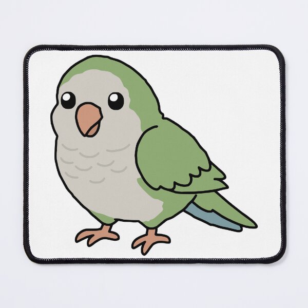 Item preview, Cute Chubby Quaker Parrot designed and sold by Doodlywood.
