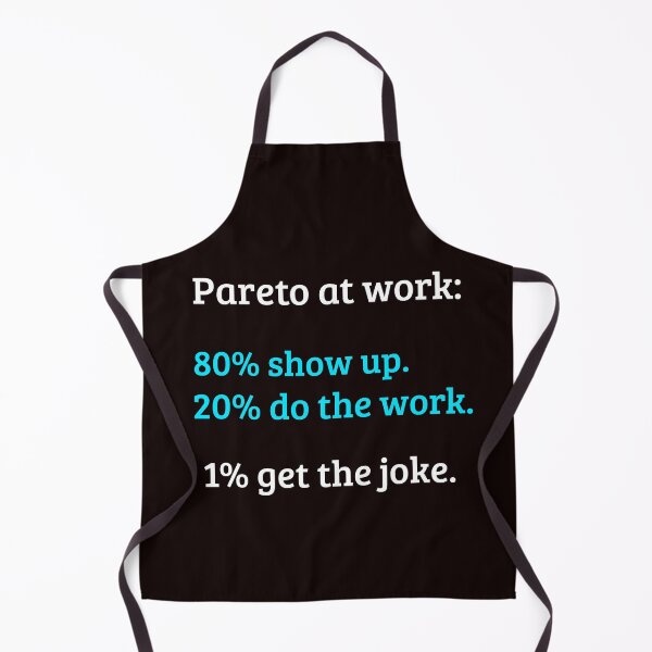 Item preview, Pareto at Work | 80% Show Up, 20% Do the Work, 1% Get the Joke | Funny Office Humor designed and sold by kjson1.