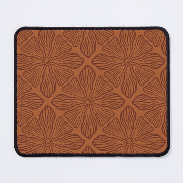 Item preview, Floral Pattern 1 Dark on Orange designed and sold by IsabellaPellino.