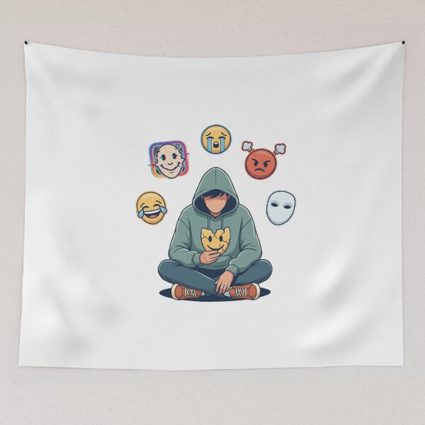 Item preview, Behind The Mask I Smile designed and sold by WearTheVibe Store.