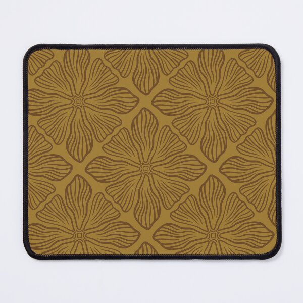 Item preview, Floral Pattern 1 Dark on Yellow designed and sold by IsabellaPellino.