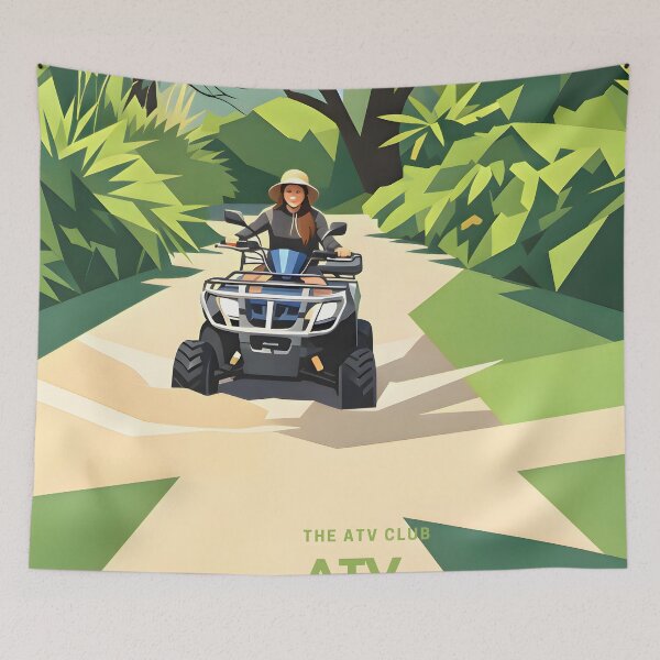 Item preview, ATV Adventure Club | Retro Off-Road Vintage T-Shirt Design designed and sold by Spirit of Siam.