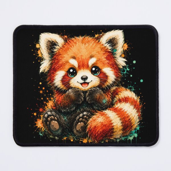 Item preview, Kawaii Red Panda Watercolor Art – Cute Adorable Animal Illustration designed and sold by ColorSplash123.