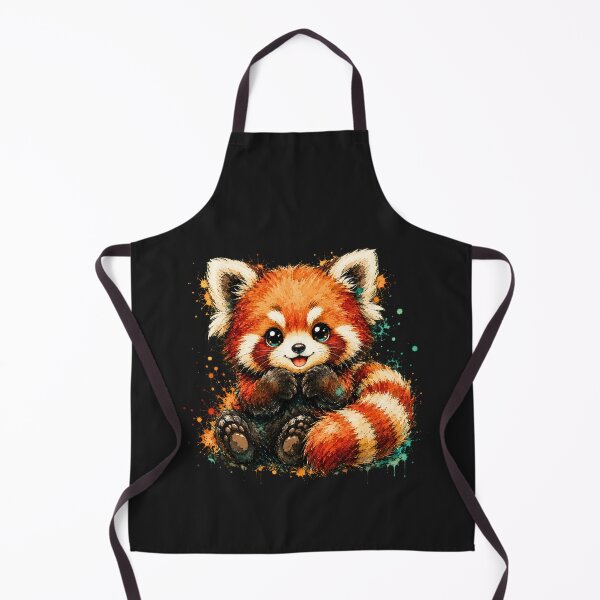Item preview, Kawaii Red Panda Watercolor Art – Cute Adorable Animal Illustration designed and sold by ColorSplash123.