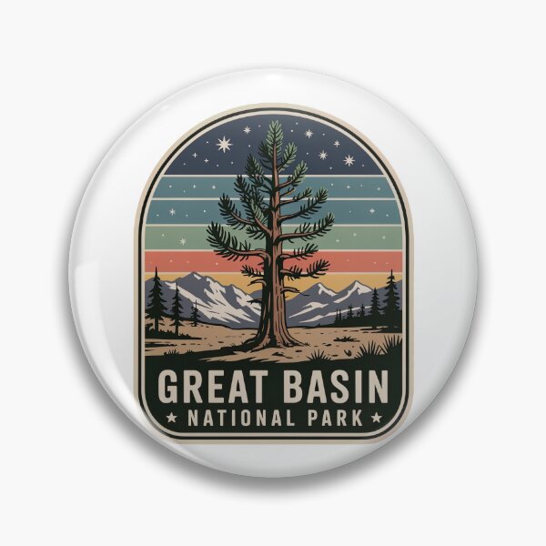Item preview, Great Basin National Park Vintage Travel Badge designed and sold by Teelogic.