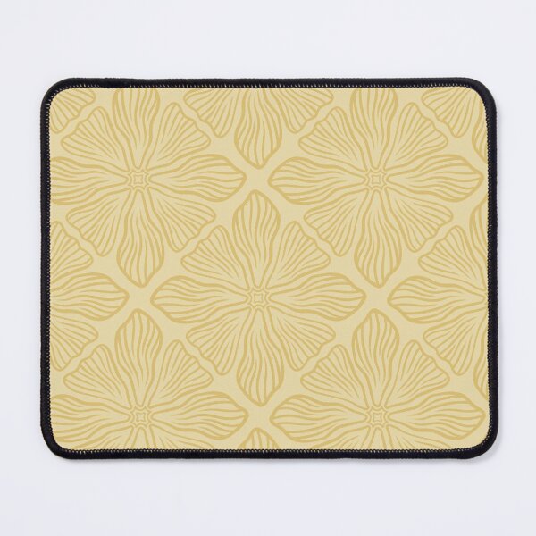 Item preview, Floral Pattern 1 Dark on Butter Yellow designed and sold by IsabellaPellino.