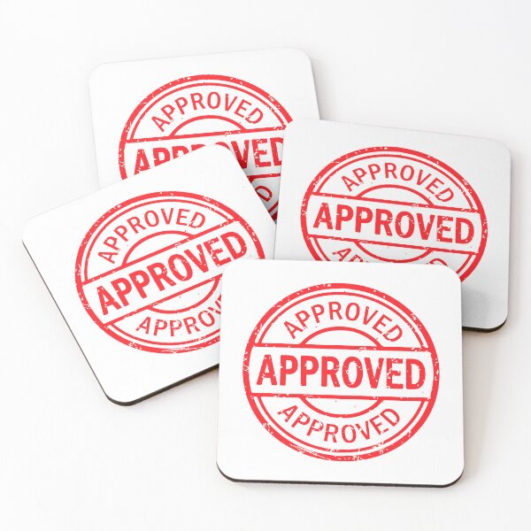 Item preview, Approved Grunge Rubber Stamp Badge designed and sold by VectorForge Studio.