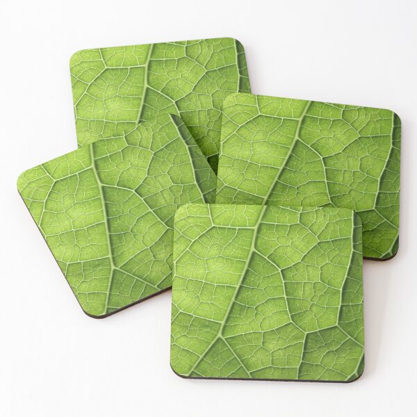 Item preview, Green Leaf Veins Macro Nature Pattern designed and sold by LYAN-STORE.