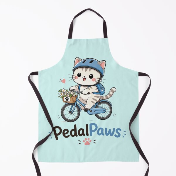 Item preview, PedalPaws Cute Cat Riding Bicycle | Kawaii Cycling Cat Cartoon | Funny Cat Lover Gift Sticker designed and sold by Sanika arts .
