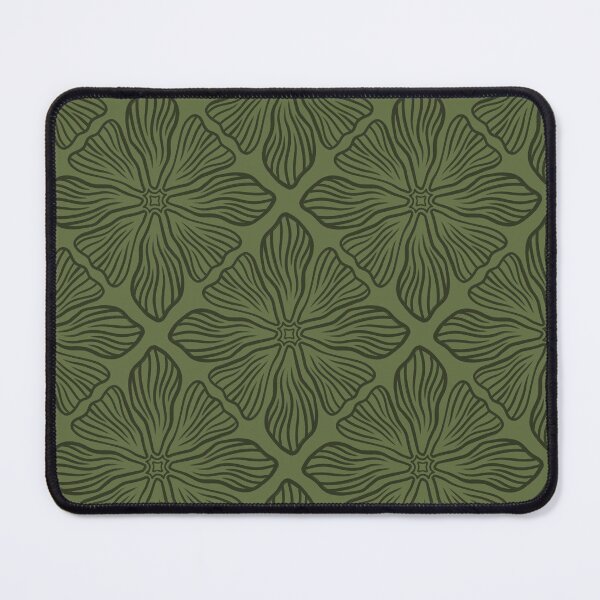 Item preview, Floral Pattern 1 Dark on Olive Green designed and sold by IsabellaPellino.