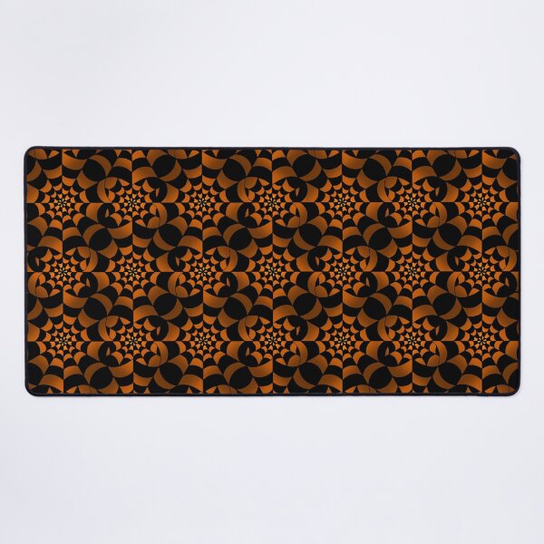 Item preview, Enchanted Web - Orange and Black Spider Web Halloween Pattern designed and sold by BlackthornDsign.