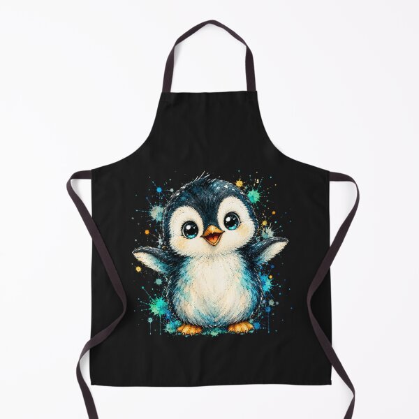 Item preview, Kawaii Baby Penguin Watercolor Art – Cute Adorable Animal Illustration designed and sold by ColorSplash123.